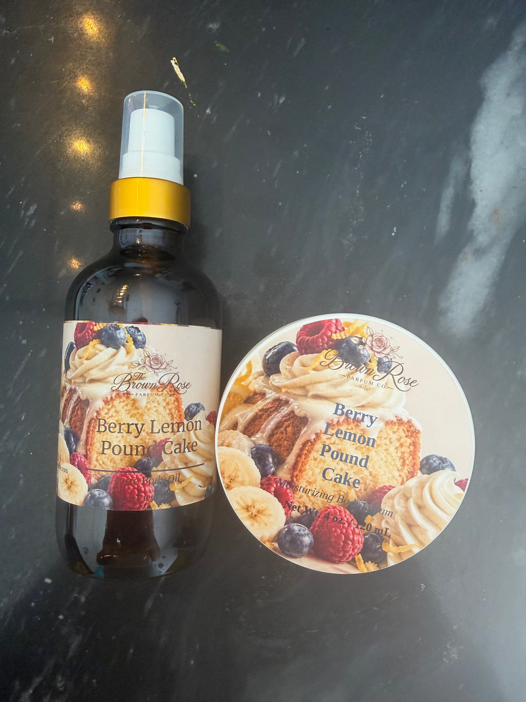 Gourmand Wars- Berry Lemon Poundcake Body Cream or Oil