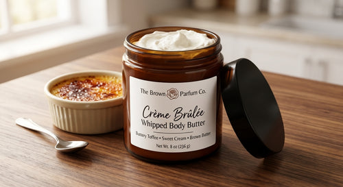 Crème Brûlée Whipped Body Butter 8oz | The Brown Rose Parfum Co.